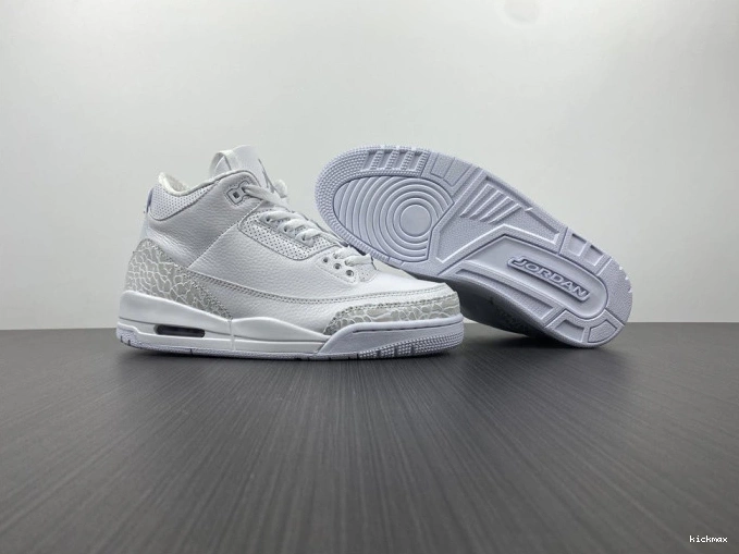 Rep MAX PS Retro 'Triple White' Jordan 3 429487-111 Air 0701